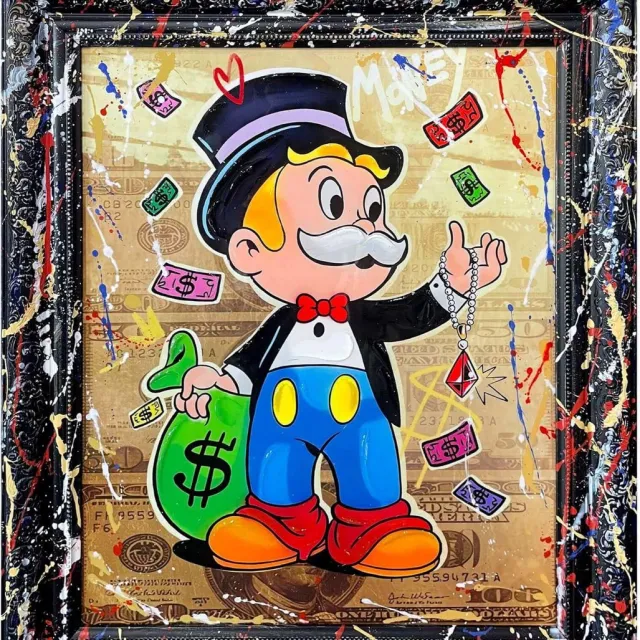 Mansion Atmosphere Pop Art Street Art Schilderij Geldzak – Handgeschilderd Canvas 60x70 cm [gid://shopify/Metaobject/303110226255]