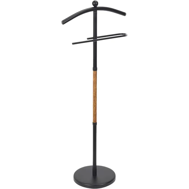HOME DECO FACTORY Kledingrek Dressboy - Colbert/Jas en broek hanger - staand model - kunststof- 45 x 109 cm Zwart
