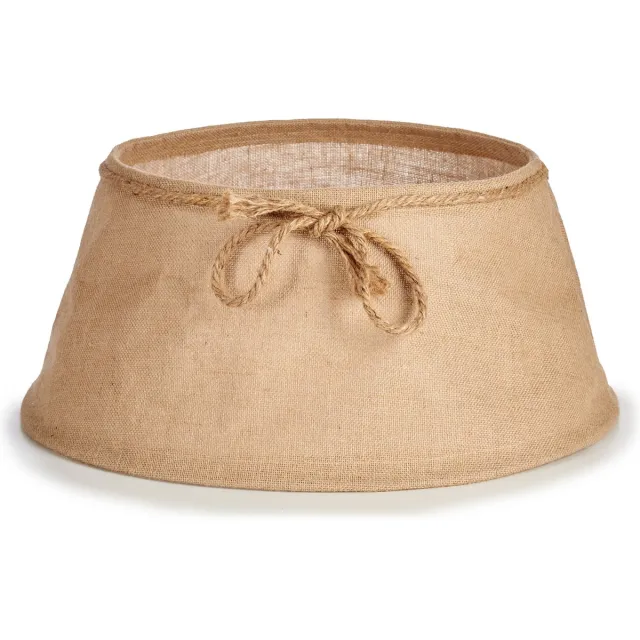 Krist+ Kerstboomrok - jute - D57 x H23 cm - voor kerstboom 180-210 cm - kerstboommand Bruin