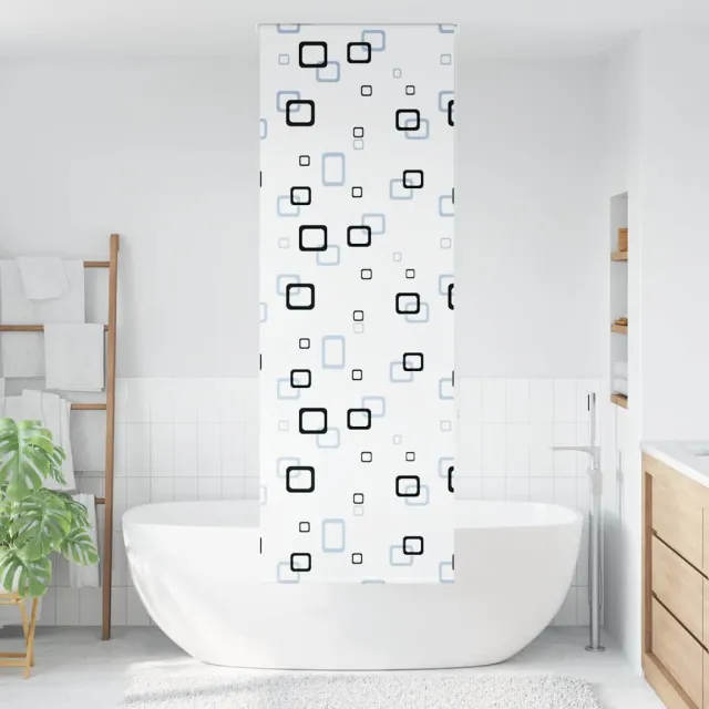 vidaXL Doucherolgordijn 60x240 cm stofbreedte 56 cm Wit