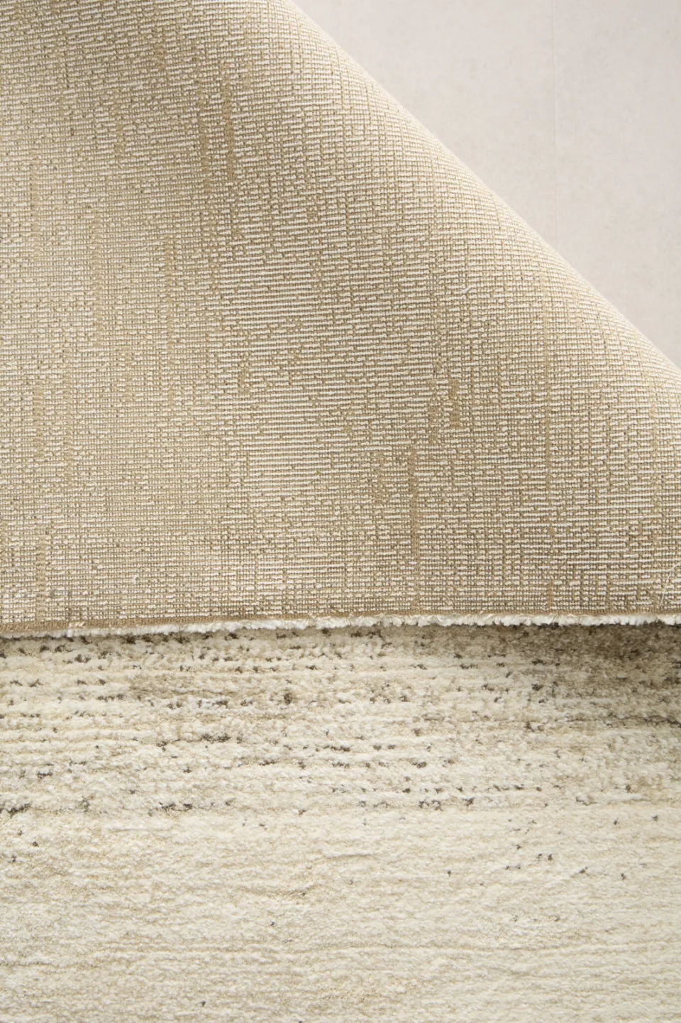 NOUS Living hoogpolig vloerkleed crème beige, foto 5
