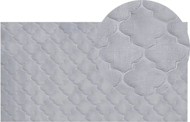 Beliani GHARO - Shaggy vloerkleed - Grijs - 80 x 150 cm - Polyester