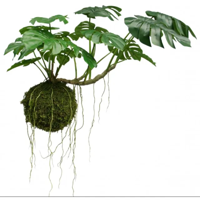 Silkka Silk-ka kunstplant-hangplant-Monstera-hangkunstplant-groot groen
