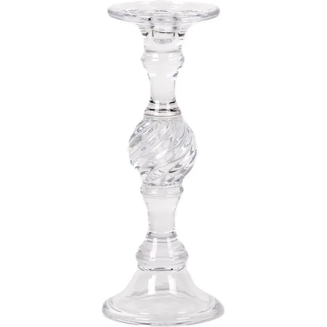 Rasteli Kaarsenhouder - glas - transparant - D12 x H36,5 cm Helder Glas