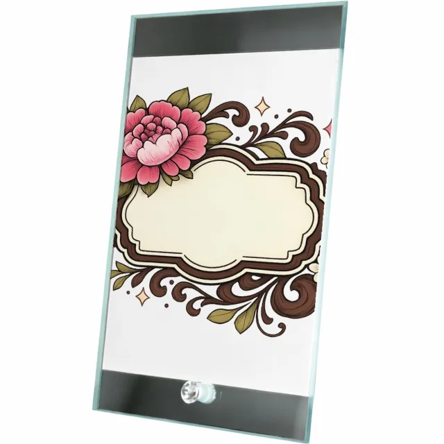 Mr Cadeautjes Glasframe 15 x 23 - design Een warme, persoonlijke complimentkaart in een botanisch kad | cadeau Wit