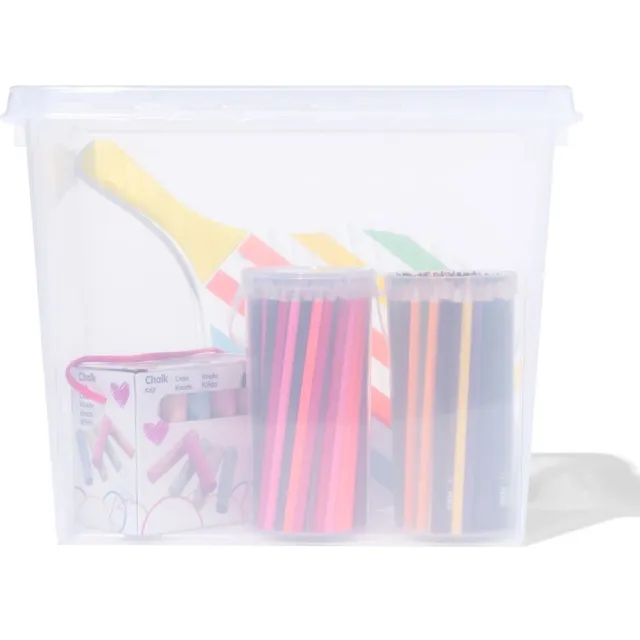 HEMA Opbergbox 25L Madrid transparant 40x30x32 (transparant)