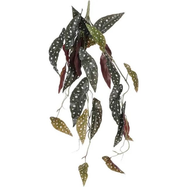 Mica Decorations Kunstplant Begonia Maculata Hangplant Donker Groen - Steker L80 cm - Mica Decorations mix