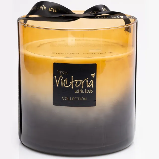 Victoria with Love bij Philline.be Victoria with Love Kaars - Fade - Brown brown - Camel