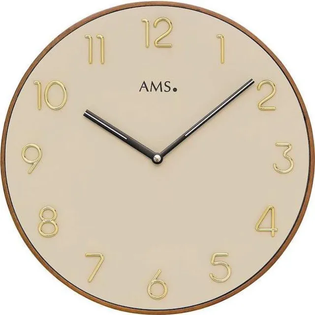AMS Wandklok AMS - 9563 Bruin