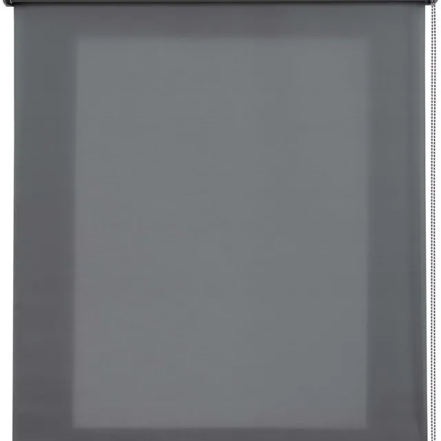 Storesdeco Premium doorschijnend rolgordijn met aluminium afwerkingen, 140x250 cm anthracite