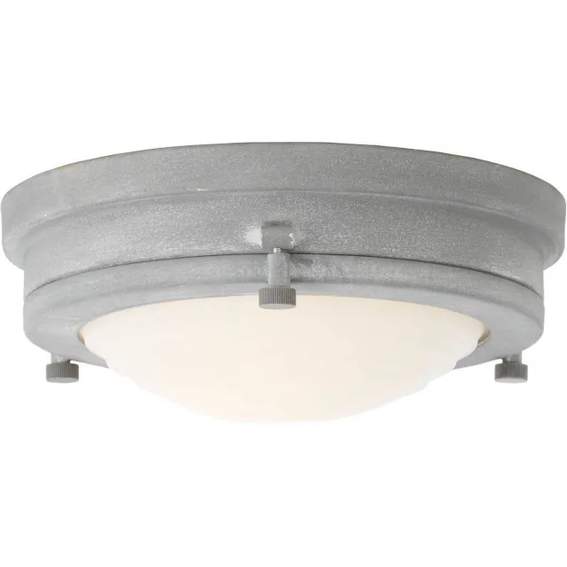 Brilliant Blizzard Wand- en Plafondlamp - Ø 26 cm - Industrieel - Beton look Grijs met Melkglas