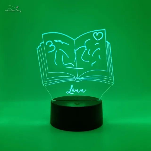 Nice Little Things [Nice Little Things] - Gepersonaliseerde RGB LEDlamp - Tekenen met Licht - Boek Rood