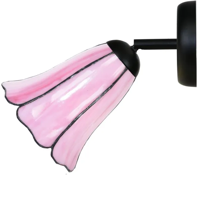 Coloured by Art Tiffany Spot zwart met Liseron Pink - Art Deco Trade