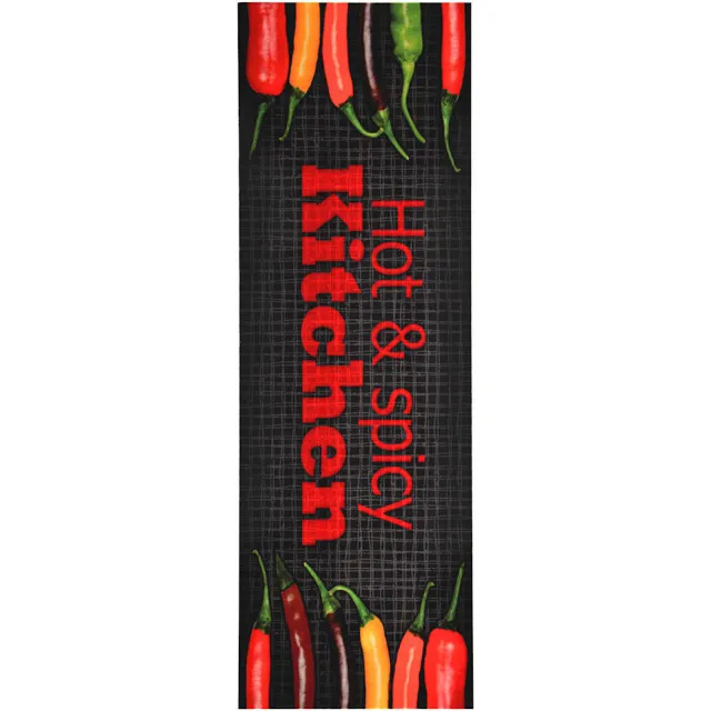 vidaXL Keukenmat wasbaar Hot&Spicy 45x150 cm meerkleurig