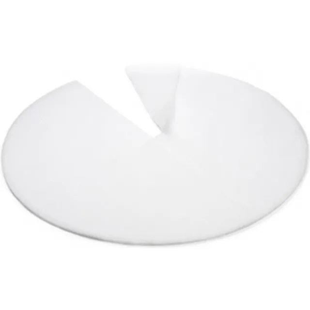 Decoris Kerstboomrok - wit - vilt - 100 cm - kerstboom kleed - Witte sneeuw kerstboomkleden - Kerstversiering/decoratie